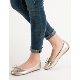 Renda Ballerina mit Schleife gelb 1