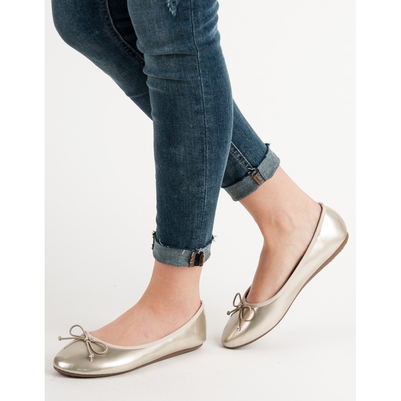 Renda Ballerina mit Schleife gelb 1