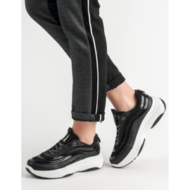 SHELOVET Turnschuhe auf der Plattform schwarz 2