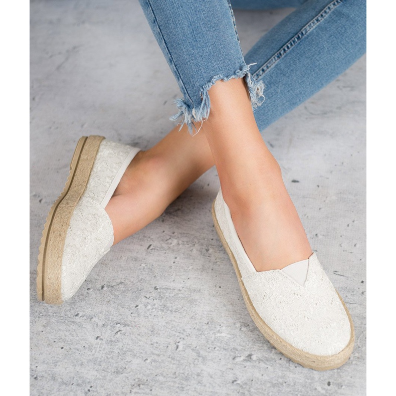 VICES weiße Espadrilles 1
