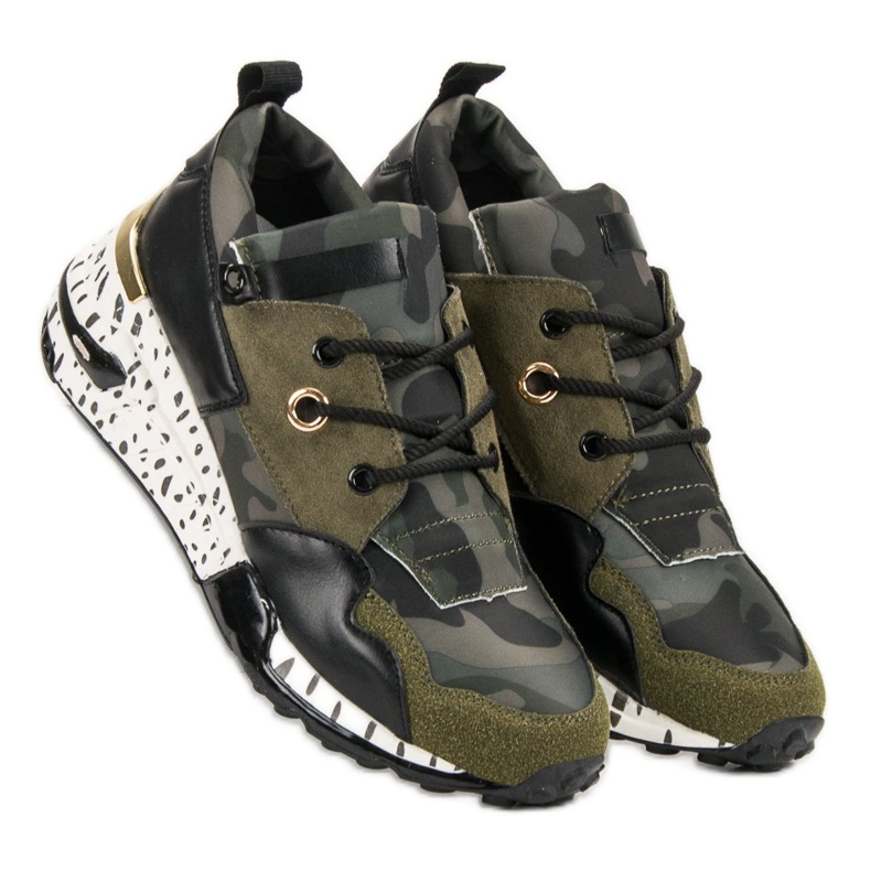 Modische VICES Sneaker grün 2