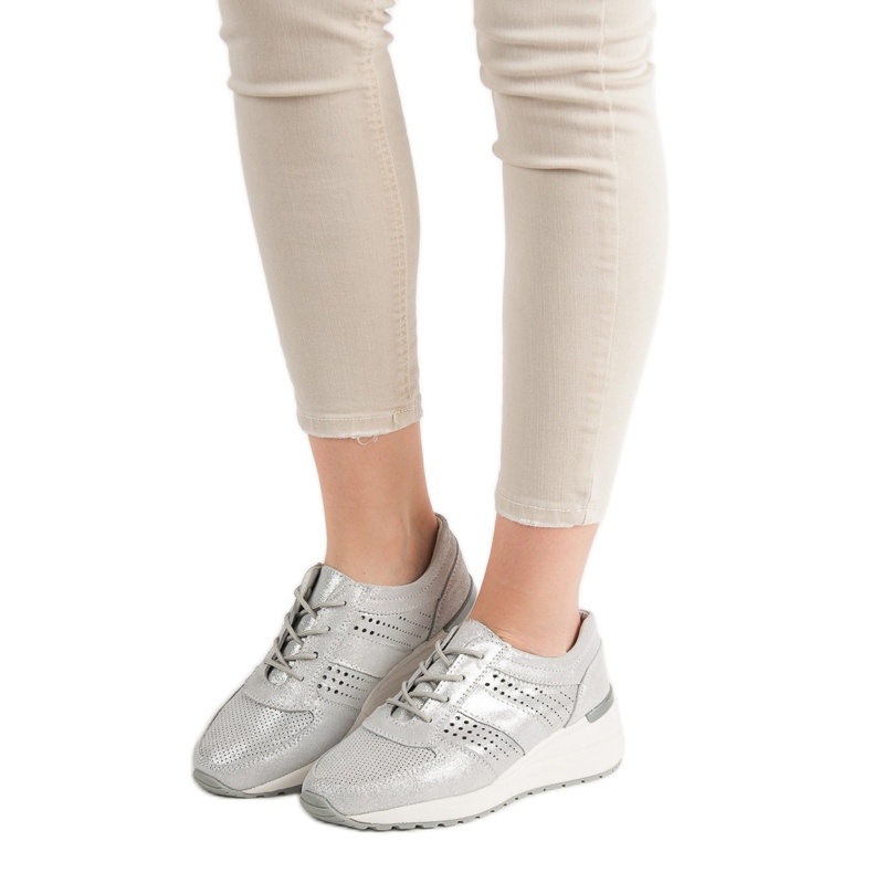 Lederschuhe VINCEZA grau 2