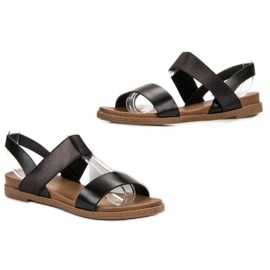 Laura Mode Slip-on-Sandalen schwarz 2