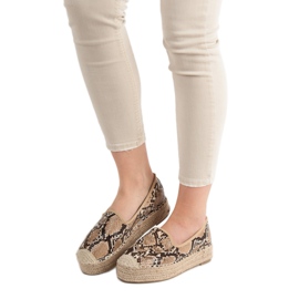 Best Shoes Lordsy auf der Plattform braun 1