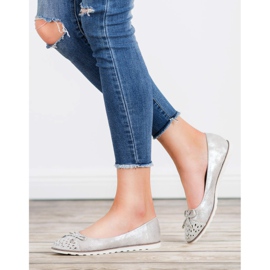 SHELOVET Lässige Ballerinas grau 1