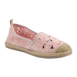 VICES Wildleder-Espadrilles rosa 1
