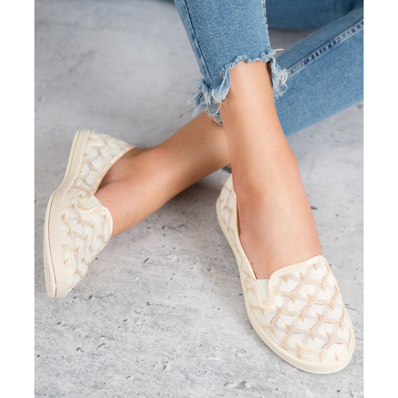 Beige Slip-On-Sneakers von VICES 2