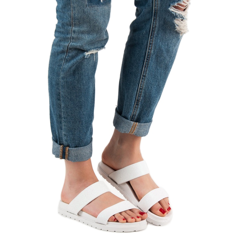 Seastar Glänzende Hausschuhe weiß 1