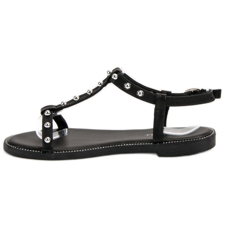 Groto Gogo Sandalen mit Strasssteinen schwarz 2