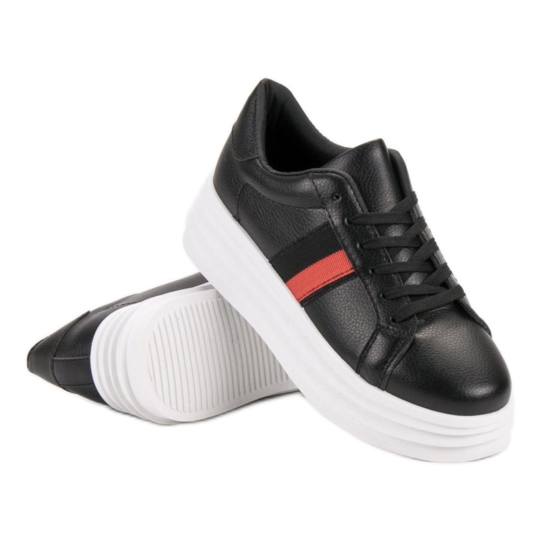 SHELOVET Schwarze Sportschuhe 2