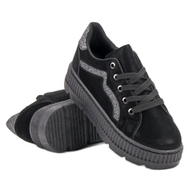 SHELOVET Schwarze Turnschuhe 1