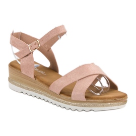Bello Star Sandalen aus Wildleder rosa 1