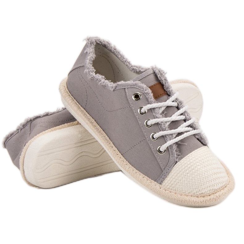 SHELOVET Espadrilles zum Schnüren gelb 1