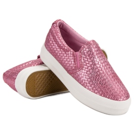 SHELOVET Rosa Slip-On-Sneakers 1