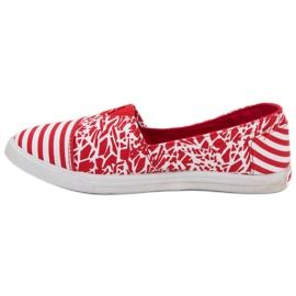 Sweet Shoes Slipons mit Muster weiß rot 2