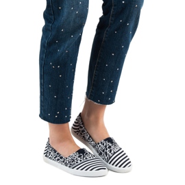 Sweet Shoes Slipons mit Muster navy blau 2