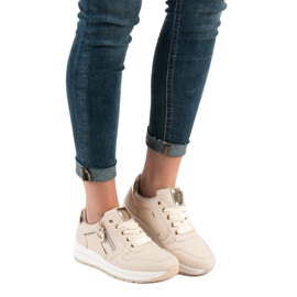 SHELOVET Beige Sportschuhe 2