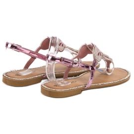 Queentina Bequeme rosa Sandalen 1