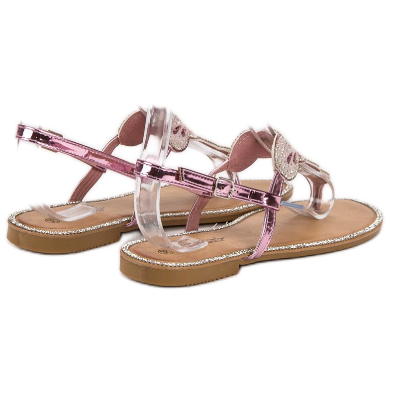 Queentina Bequeme rosa Sandalen 1