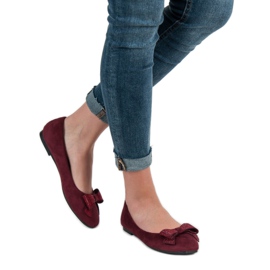 Best Shoes Kastanienbraune Ballerinas rot 2