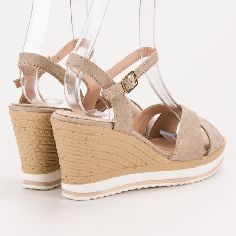 Anesia Paris Modische beige Sandalen 2