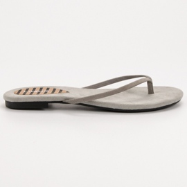 SHELOVET Klassische Flip-Flops grau 1