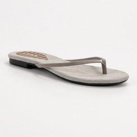 SHELOVET Klassische Flip-Flops grau 2