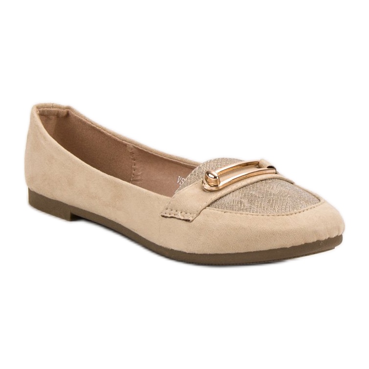 Top Shoes Stylische Ballerinas braun 1