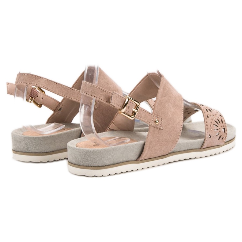 Evento Puder durchbrochene Sandalen rosa 1