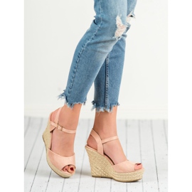 Puder Sandalen rosa 1