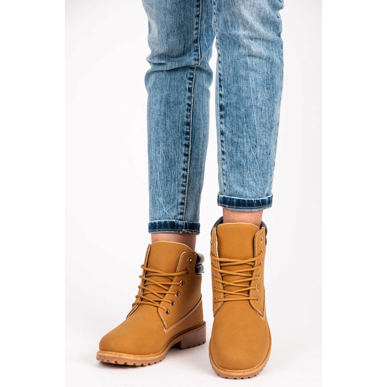 Coco Perla Braune Trapper zum Schnüren 1