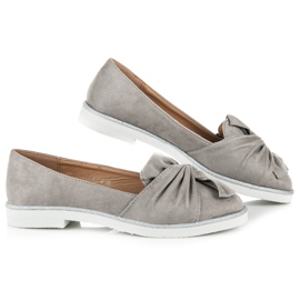 Vices Wildlederschuhe mit Glitzerverzierungen grau 1