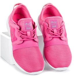 American Club Sportschuhe auf der Bindung rosa 1