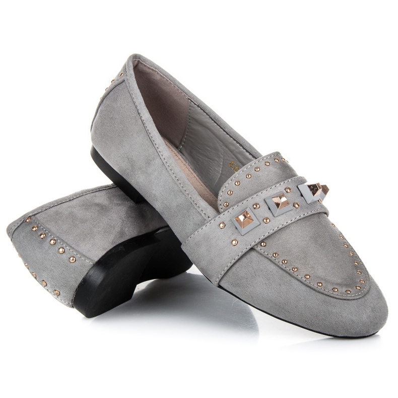 Vices Wildleder-Loafer grau 2