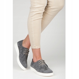 Vinceza Sportschuhe aus Leder grau 1