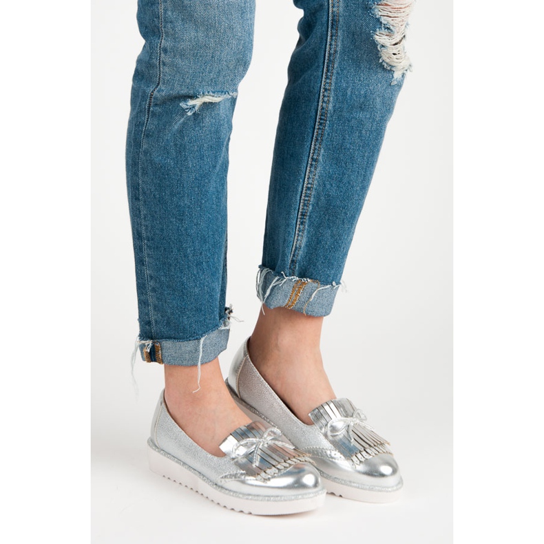 Mokassins auf der VICES-Plattform grau 1