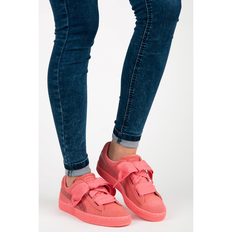 Puma Wildlederherz Snk Jr rosa 1