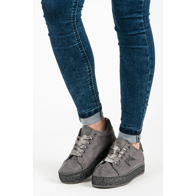 Glitzernde MCKEYLOR-Turnschuhe grau 2