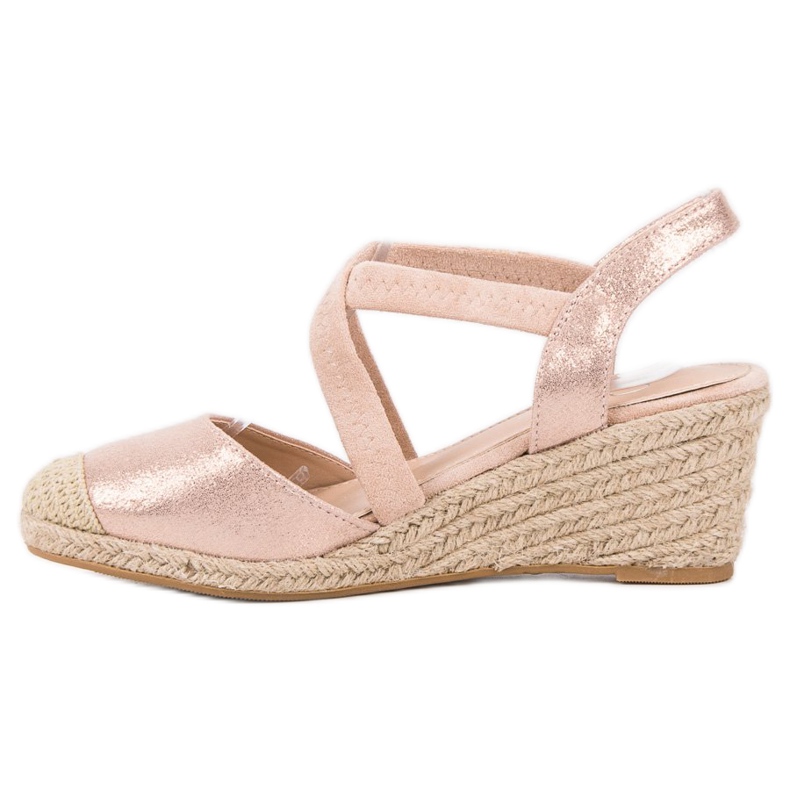 SHELOVET Keil-Espadrilles rosa 1