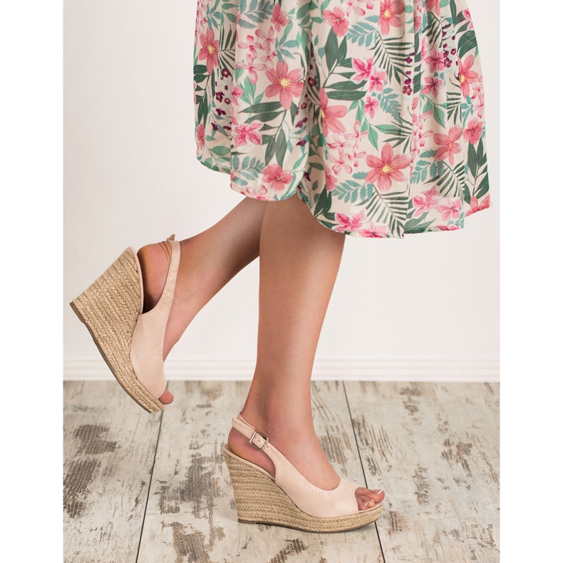 Renda Modische Wildledersandalen braun 2