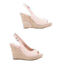 Renda Modische Wildledersandalen braun 1