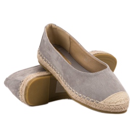 Marquiz Ballerinas aus Wildleder grau 1
