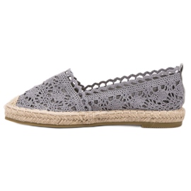 Seastar Espadrilles aus Spitze grau 1