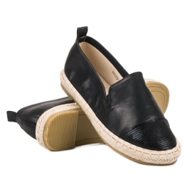 Bestelle Modische Espadrilles schwarz 2