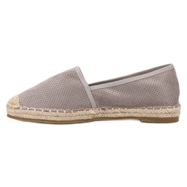 Ideal Shoes Wildleder Slip-On Schuhe grau 1