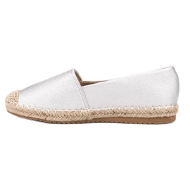 Primavera Silberne Espadrilles grau 1