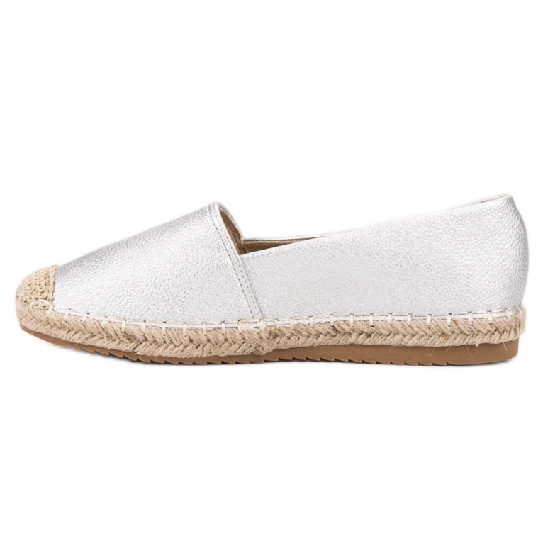 Primavera Silberne Espadrilles grau 1