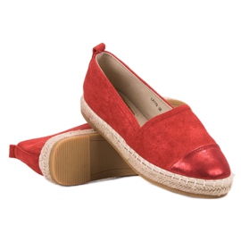 Forever Folie Espadrilles aus Wildleder rot 1