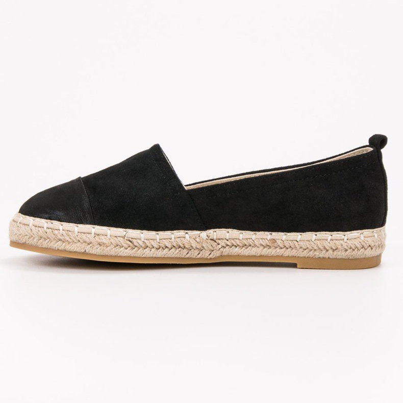 Forever Folie Espadrilles aus Wildleder schwarz 1