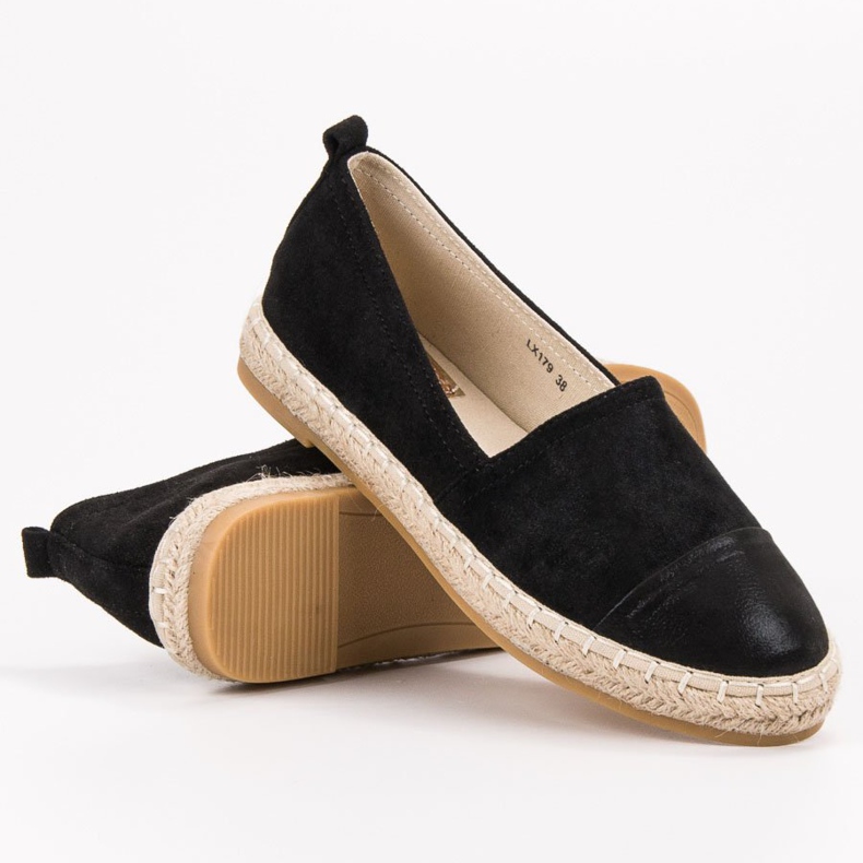 Forever Folie Espadrilles aus Wildleder schwarz 2